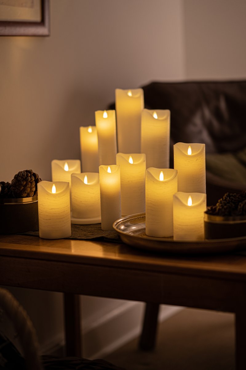 Sirius Sara laddningsbar LED-ljus H10,5/12,5/15 cm