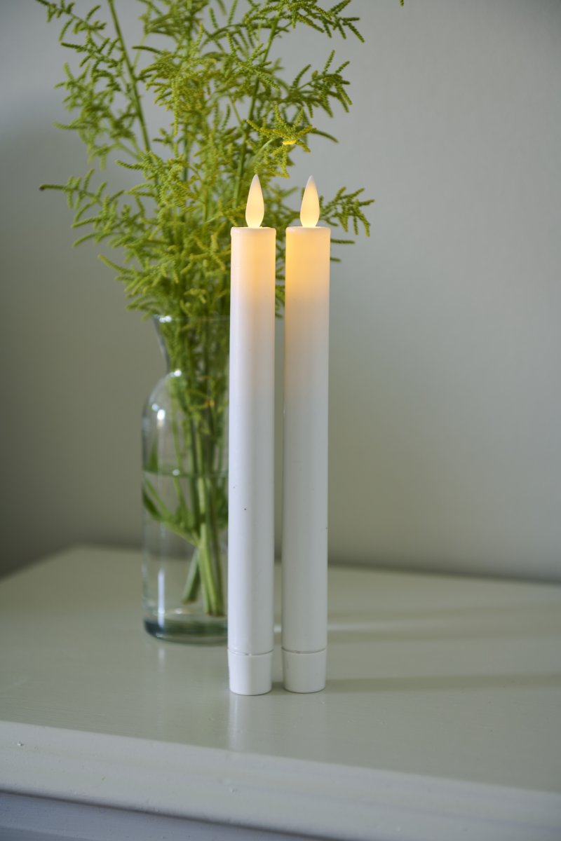 Sirius Sara laddningsbar LED-ljus H25cm, vit