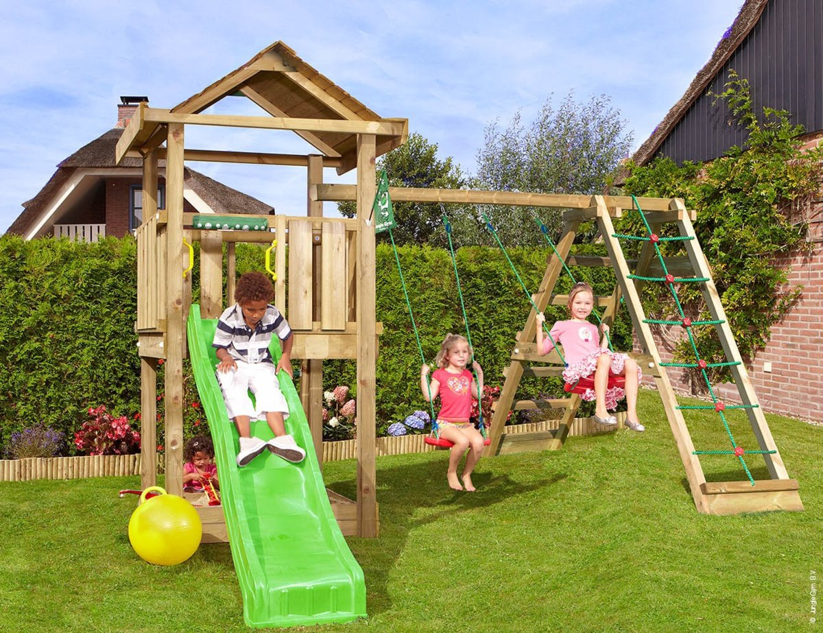 Jungle Gym House 2.1 Lektorn/klättring&rutschkana
