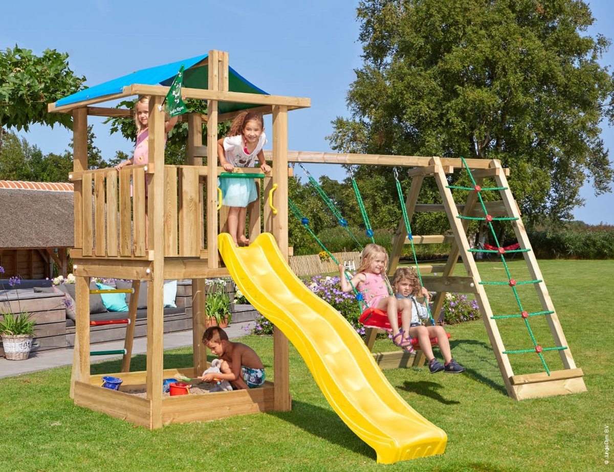 Jungle Gym Hut 2.1 Lektorn, Klättring & Rutschkana