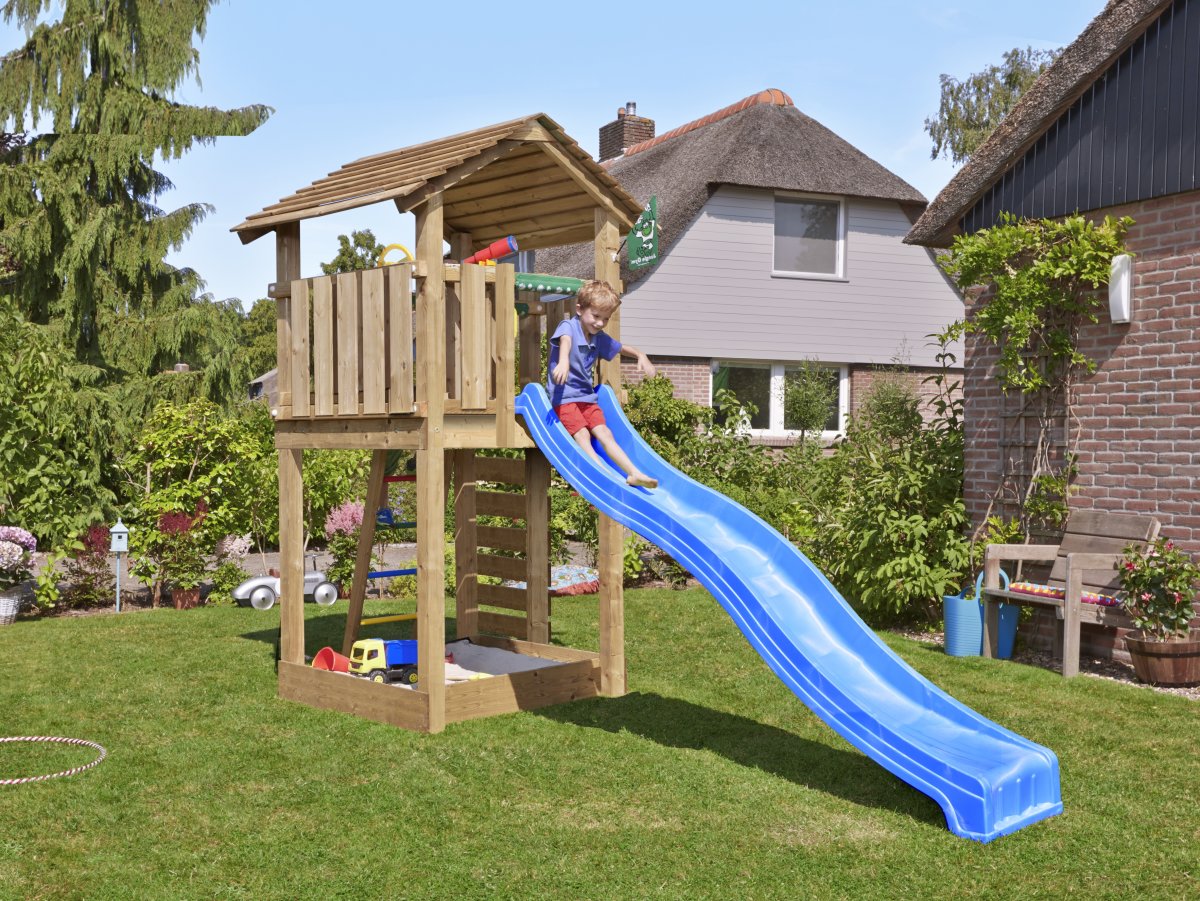 Jungle Gym Cottage 2.1 lektorn m. sand+rutschkana