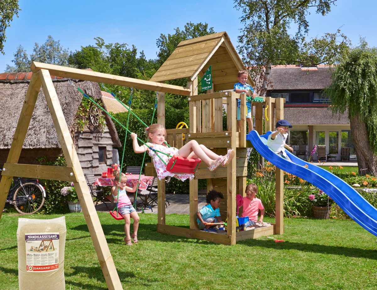 Jungle Gym Cubby lektorn, gungor, sand&rutschkana