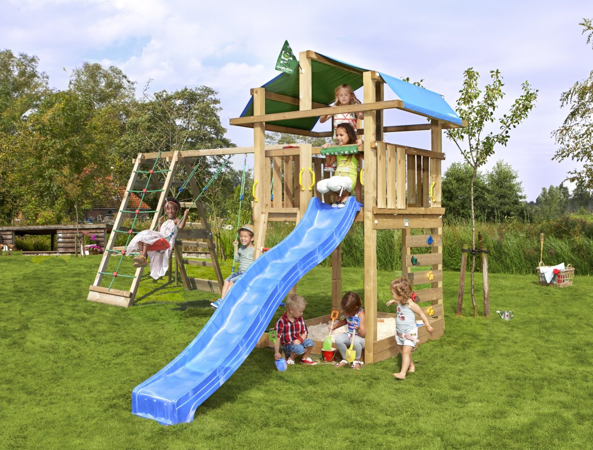 Jungle Gym Fort 2.1 lektorn, klättring+rutschkana