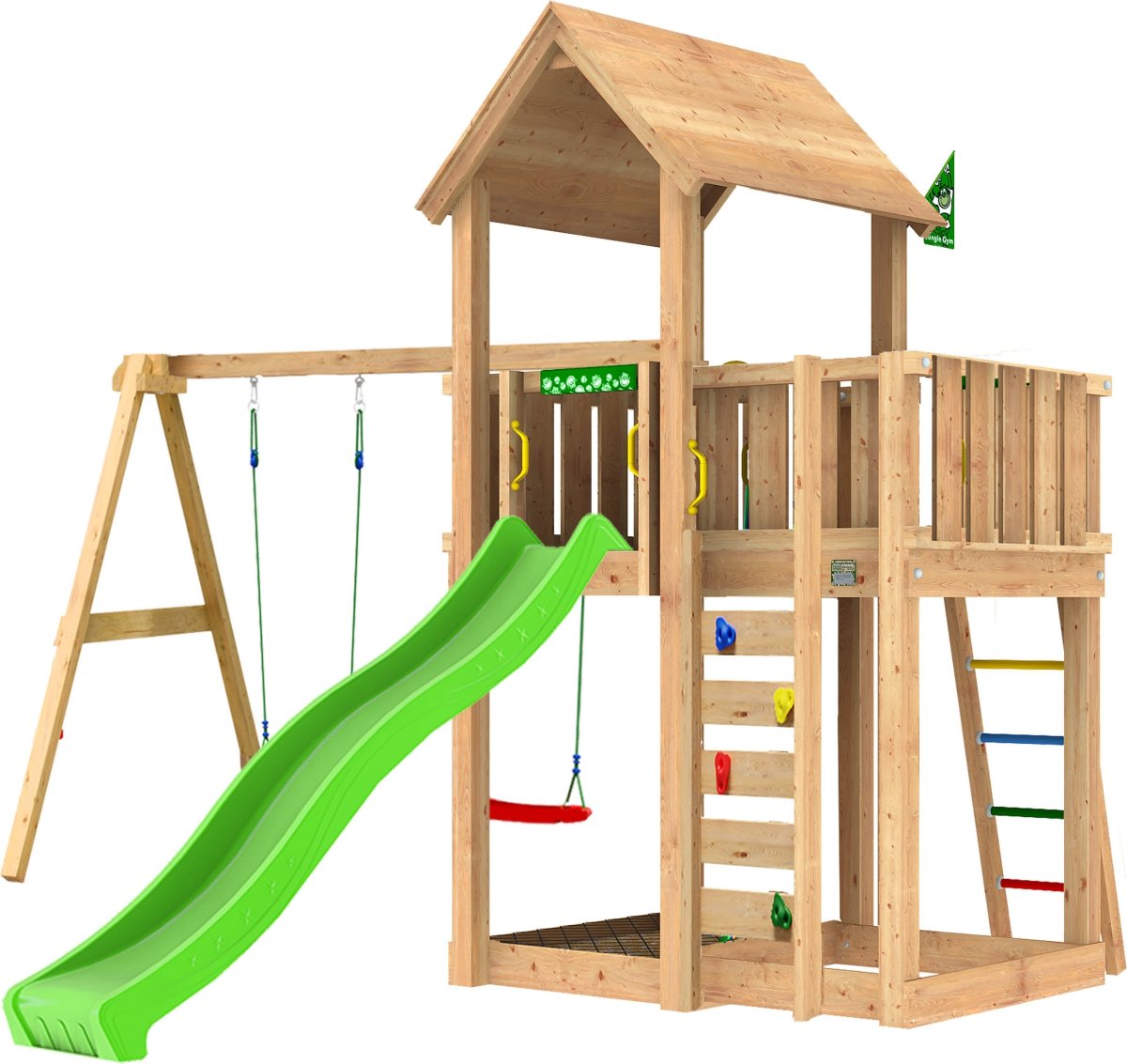Jungle Gym Mansion 2.1 Lektorn, gungor+rutschkana