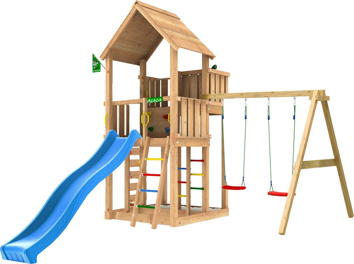 Jungle Gym Palace 2.1 lektorn med gungor&rutsch.