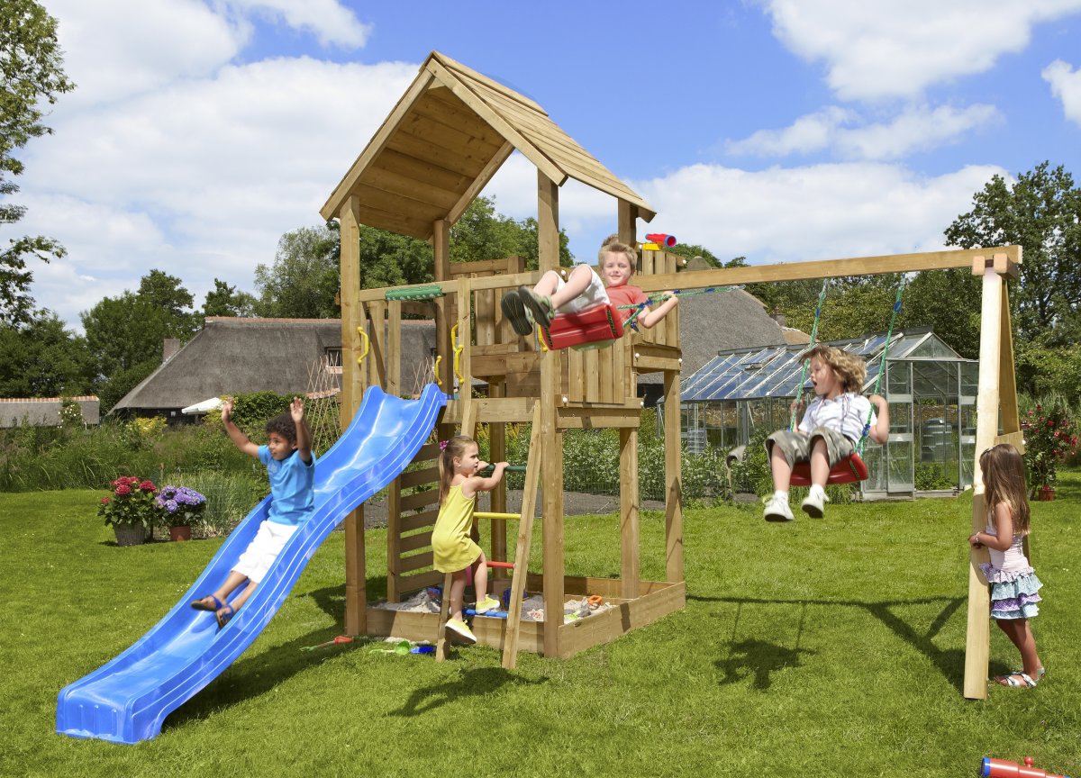 Jungle Gym Palace 2.1 lektorn med gungor&rutsch.