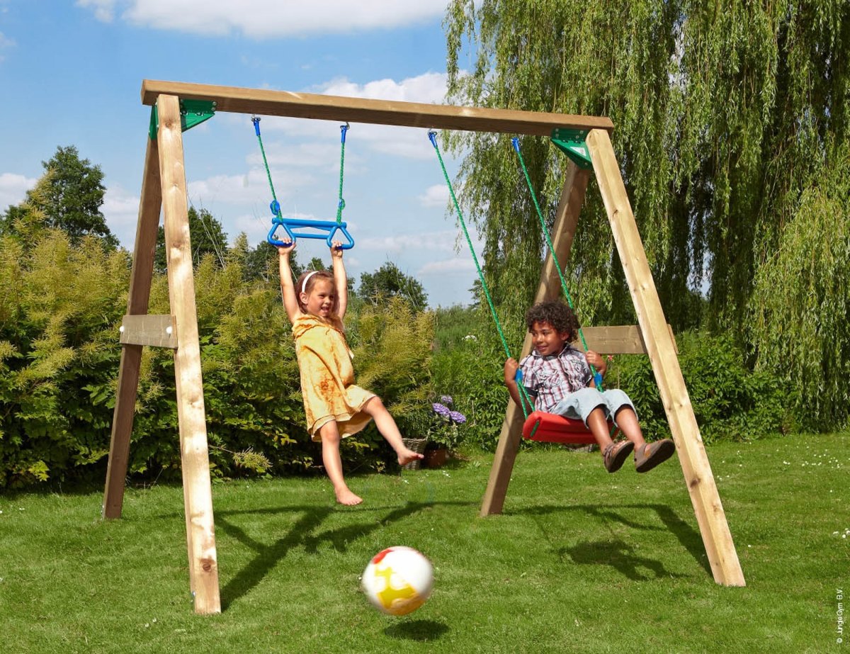 Jungle Gym gungställning med 2 gungor