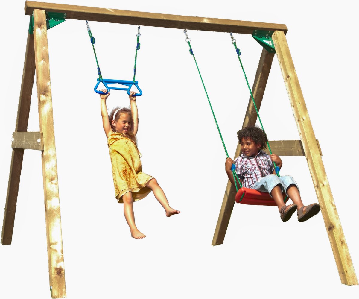 Jungle Gym gungställning med 2 gungor