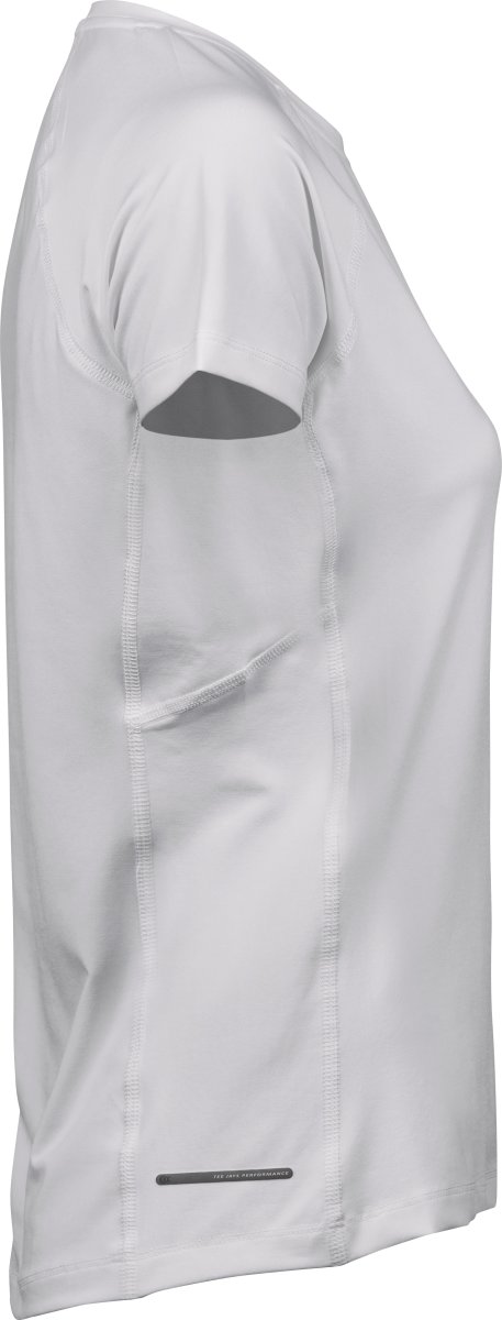 Tee Jays CoolDry Tee Dam, Vit, Stl. S