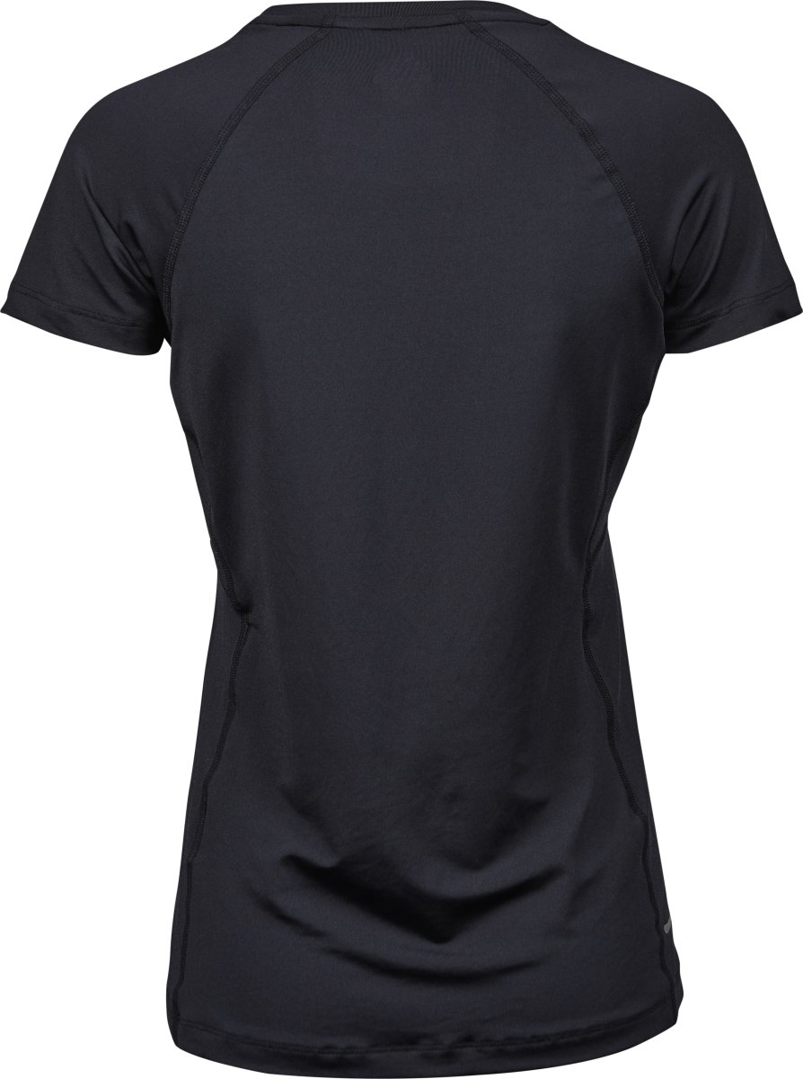 Tee Jays CoolDry Tee Dam, Svart, Stl. S