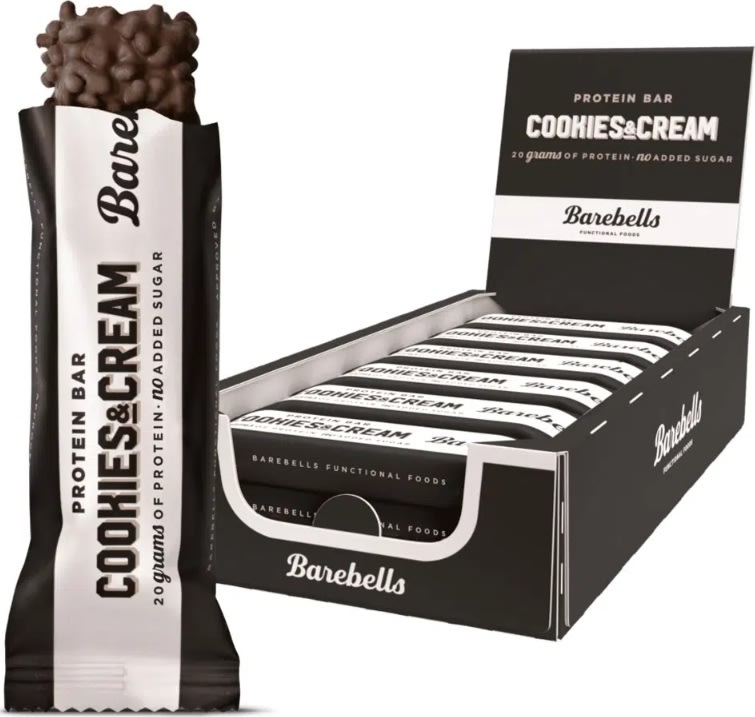 Barebells Proteinbar, Cookies & Cream, 55g