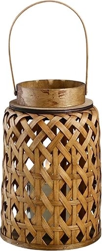 Lykta av bambu H28 cm, natur