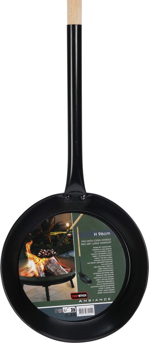 Eldpanna med långt handtag, Ø25 cm