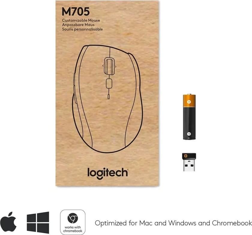 Logitech M705 Marathon Mouse, trådlös mus