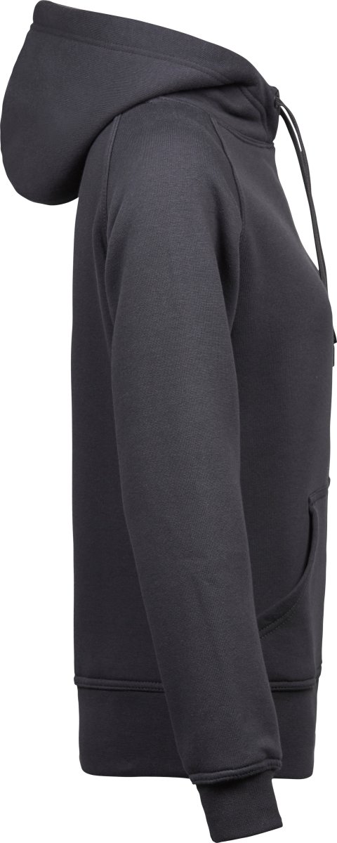 Tee Jays Hooded Sweatshirt, Dam,, Mörkgrå, Stl. S