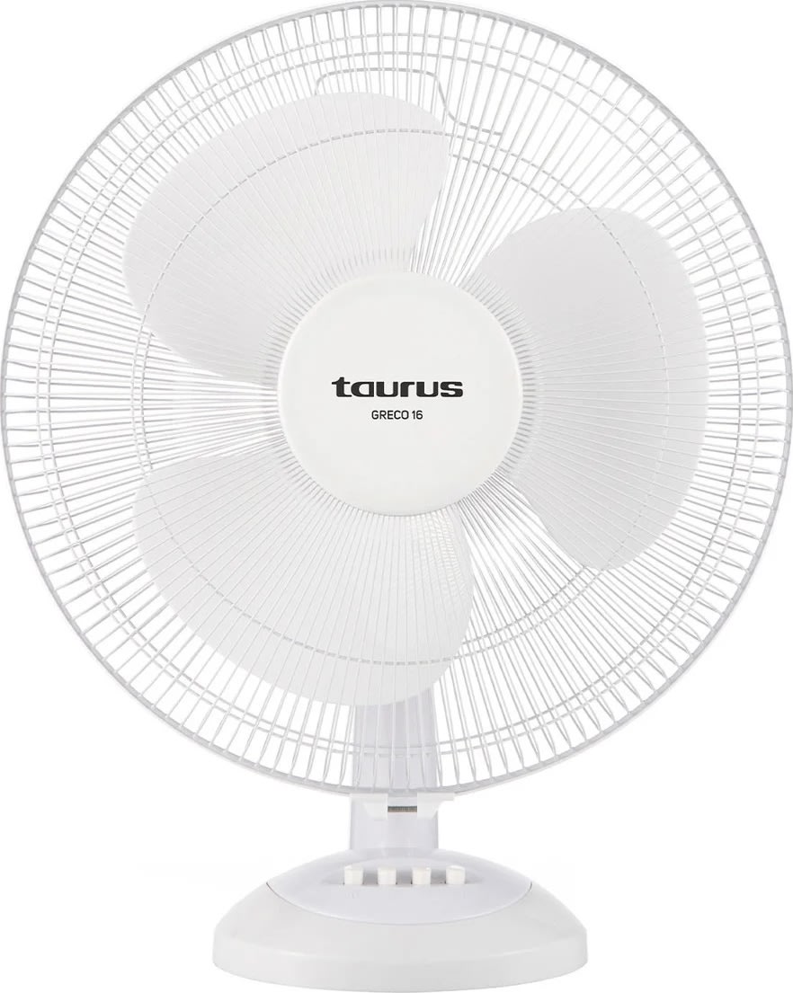 Taurus skrivbordsfläkt Greco 16, 40 cm, vit