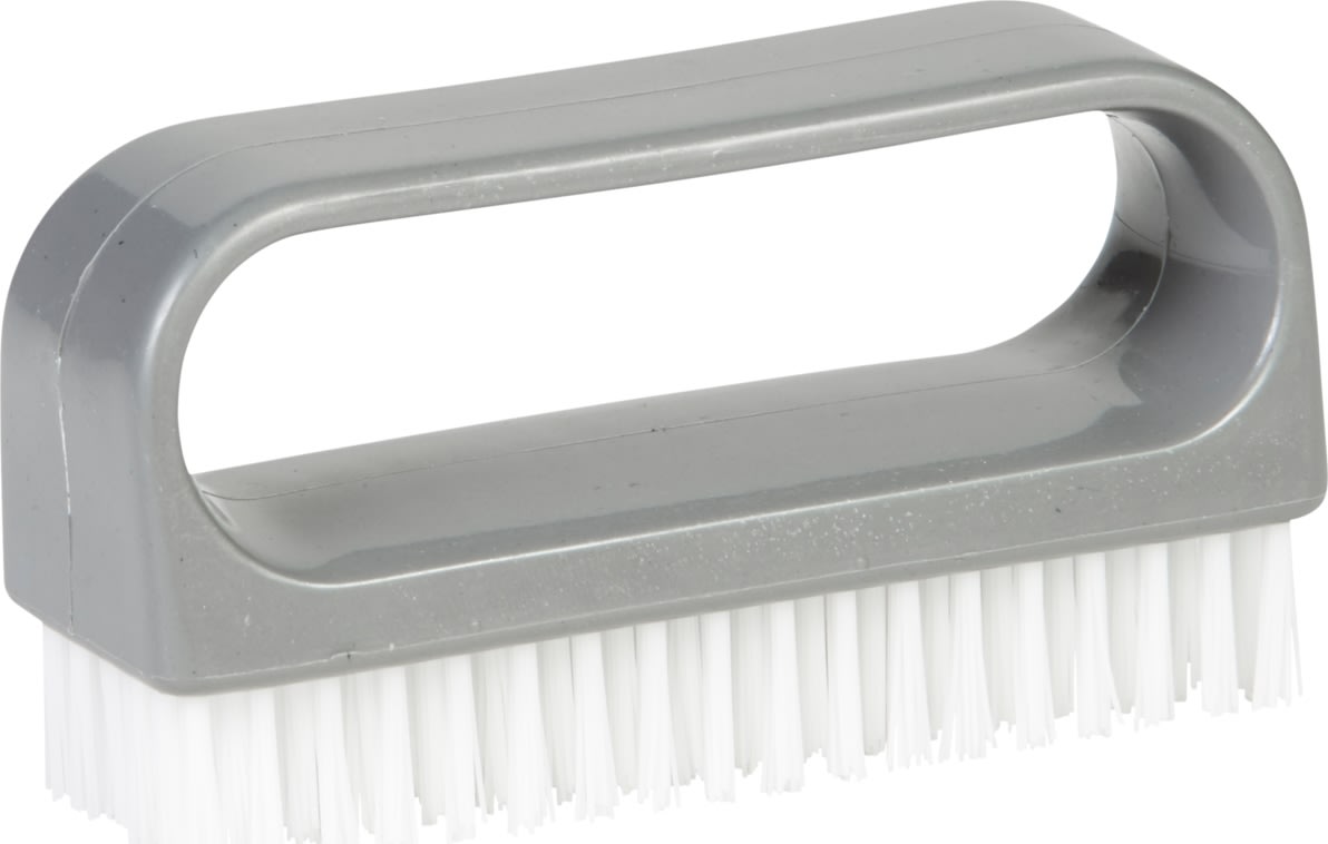 Nagelborste med handtag, 34x91 mm, vit