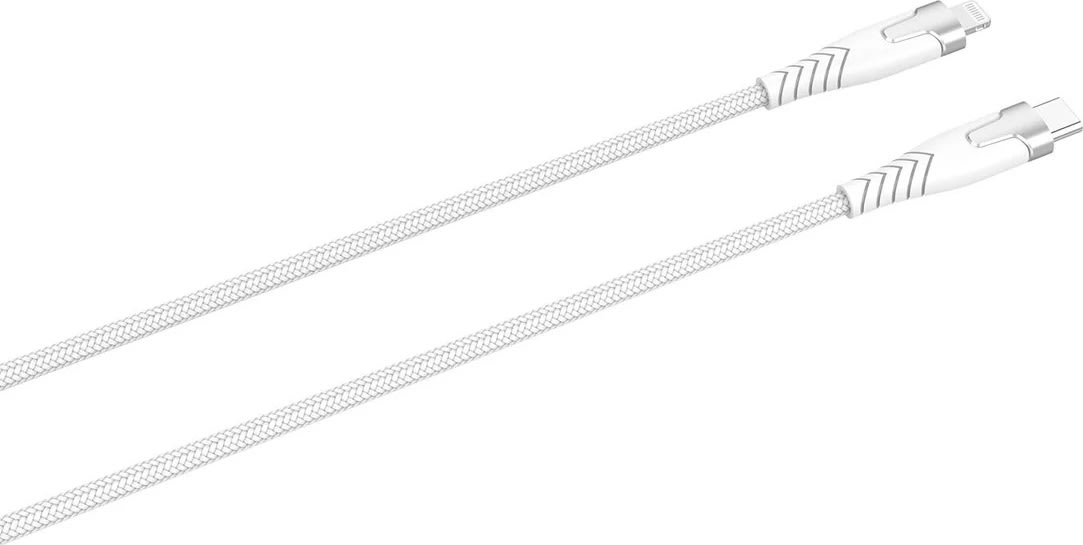 Kevlar-kabel Pro Usb-C till Lightning, vit, 1,5 m