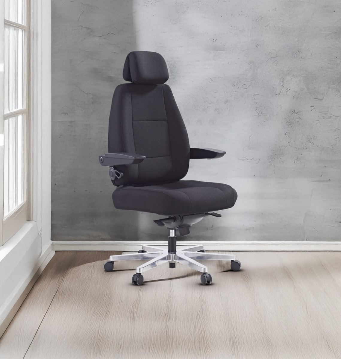 Kontorsstol 24/7 Camira Svart