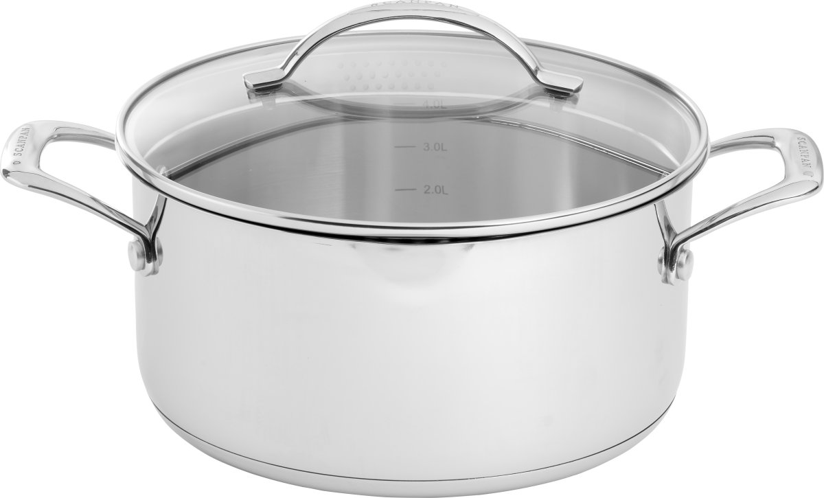 Scanpan STS kastrull med glaslock, 4,8 liter.