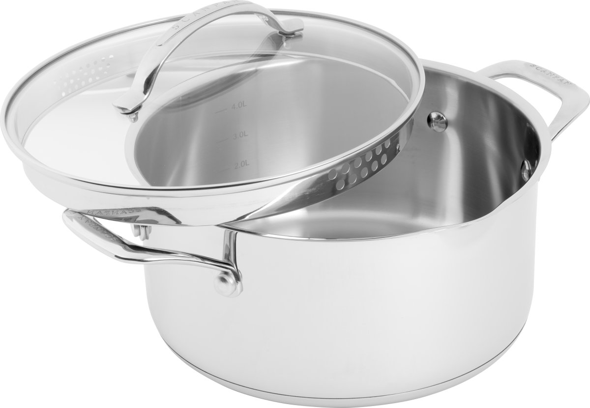 Scanpan STS kastrull med glaslock, 4,8 liter.