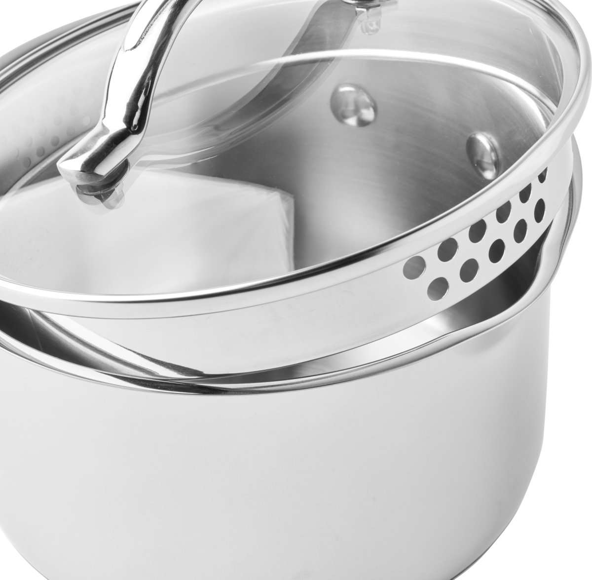 Scanpan STS kastrull med glaslock, 4,8 liter.