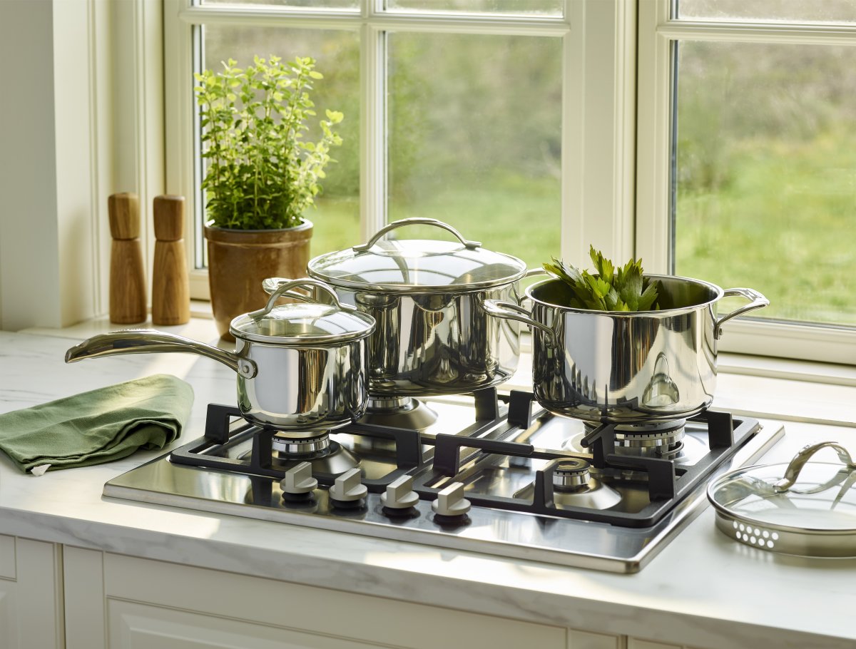 Scanpan STS kastrull med glaslock, 4,8 liter.