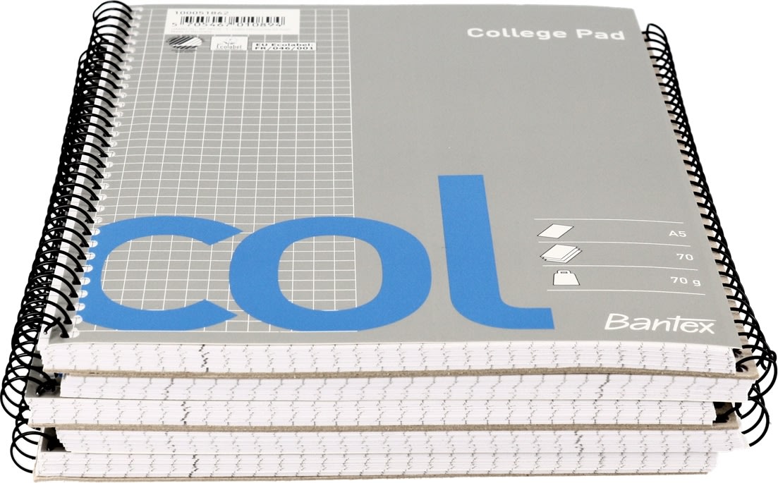 Bantex Col Kollegieblock SE | A5+ | Rutat