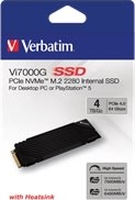 Verbatim SSD-hårddisk Vi7000G PCIe4 NVMe M.2, 4 TB