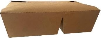 Take away-box, brun, 2 fack, 510/920 ml, 50 st.