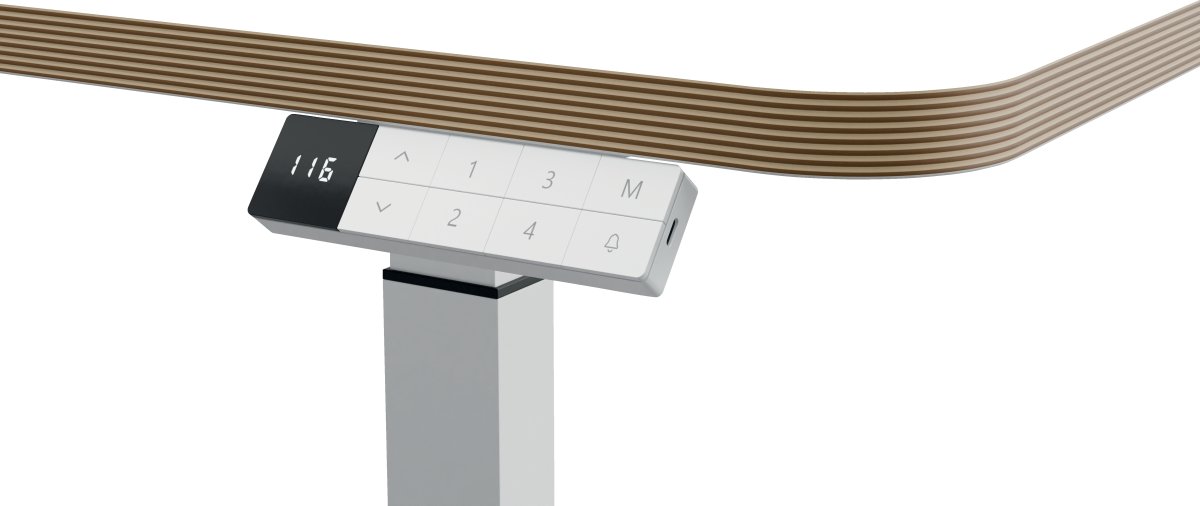 Leitz Ergo elektriskt höj- och sänkbart bord, vit
