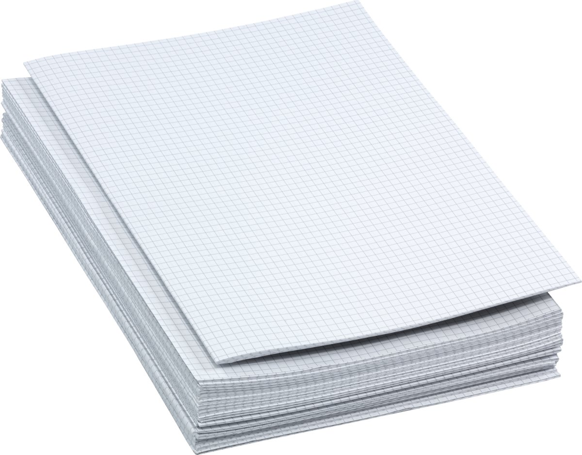 Bantex Examenspapper | Dubbelt | Rutat | 250 ark