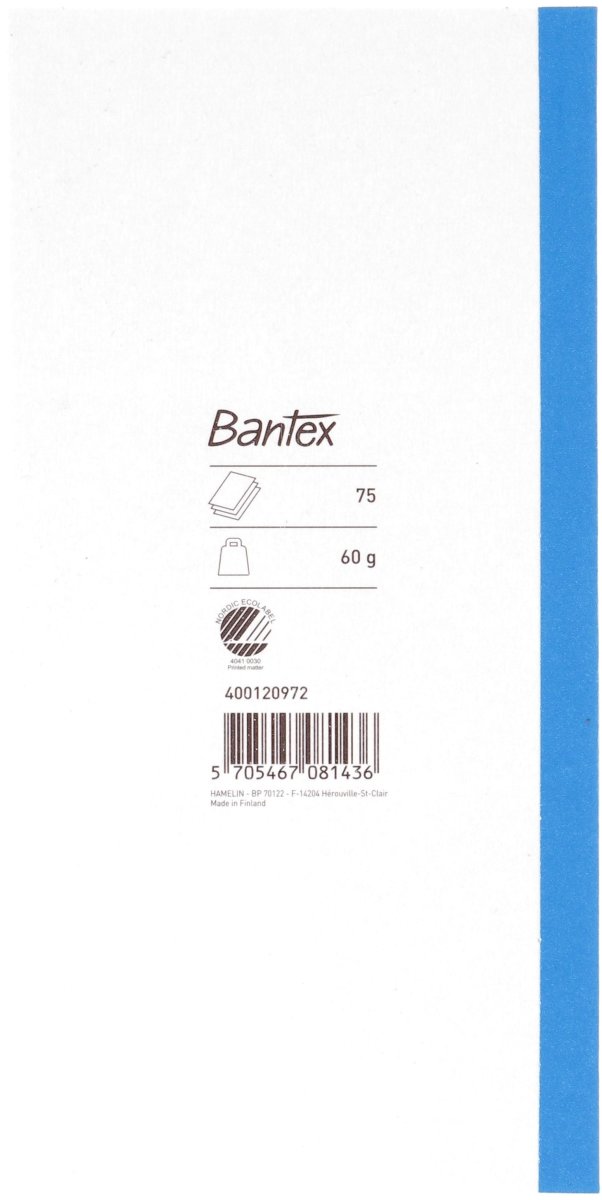 Bantex Telefonblock | 3 delar | 75 ark