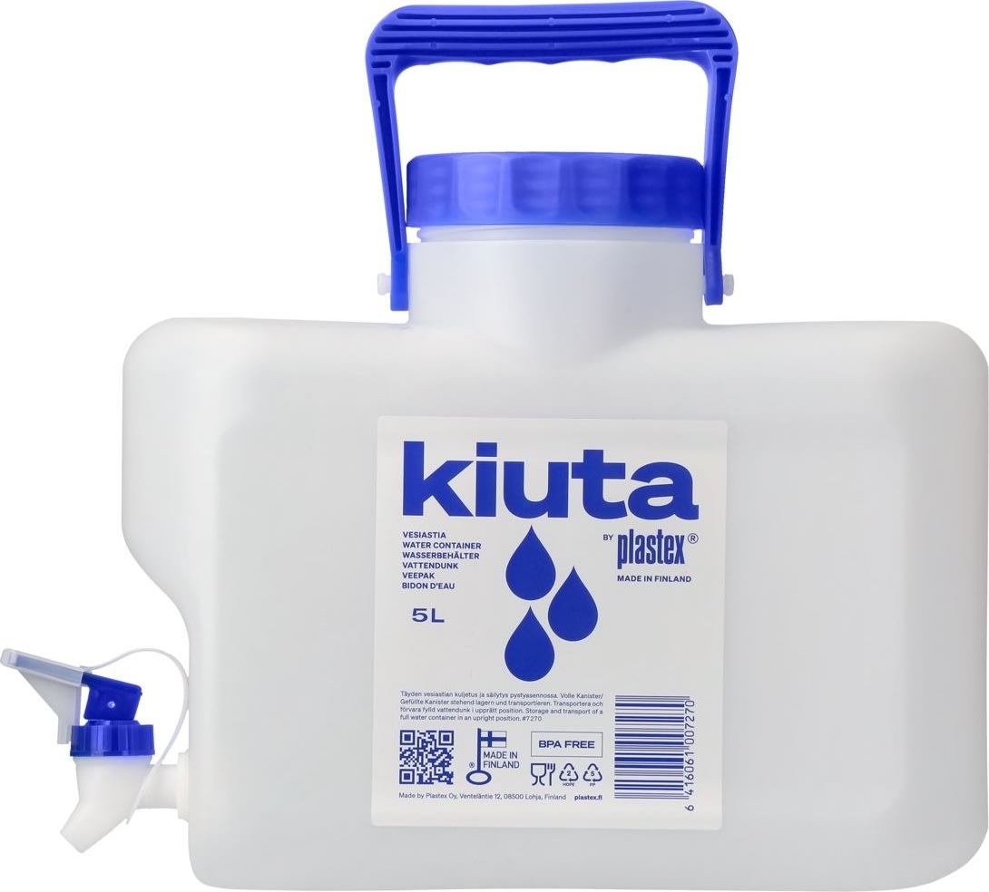 Plastex Vattendunk, 5L med kran, livsmedelsgodkänd