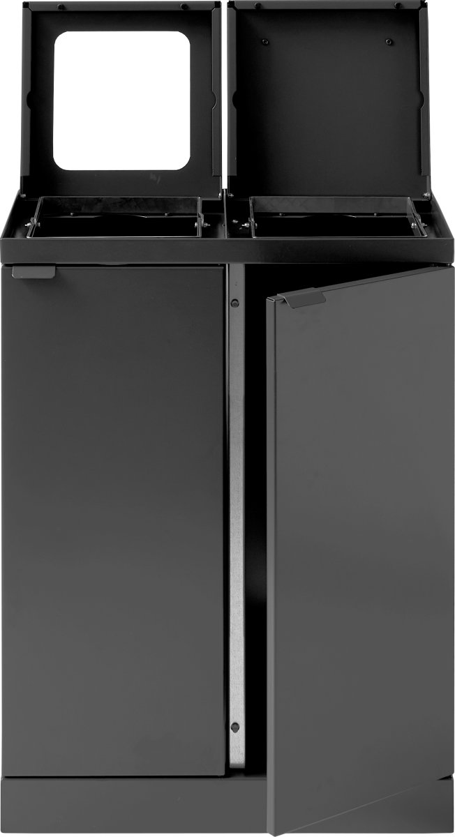 Bica Basic 886 Avfallsstation 2x45L+Lock  Antracit