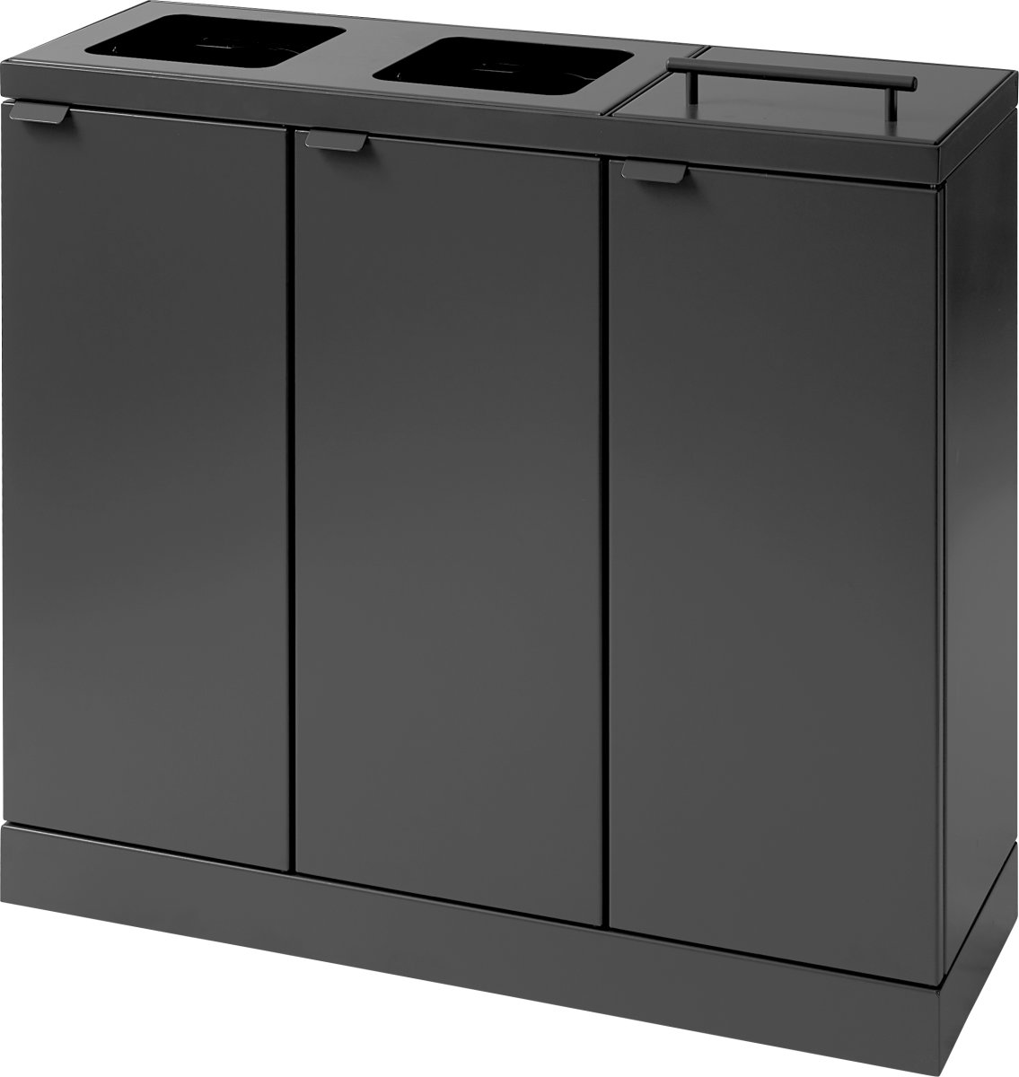 Bica Basic 887 Avfallsstation 3x45L/Lock, Antracit