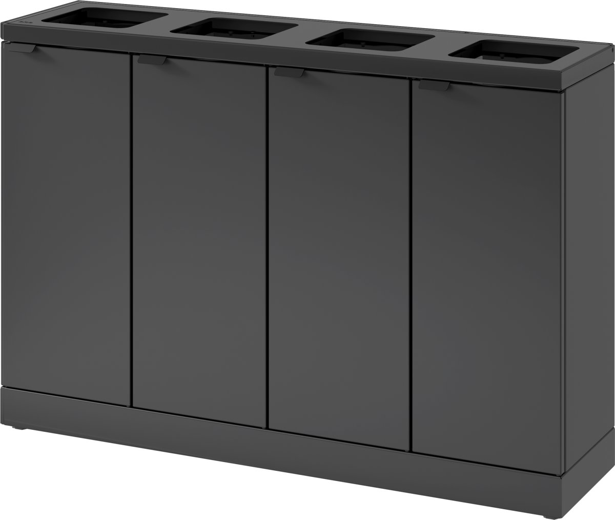 Bica Basic 878 Avfallsstation, 4x45 L, Antracit
