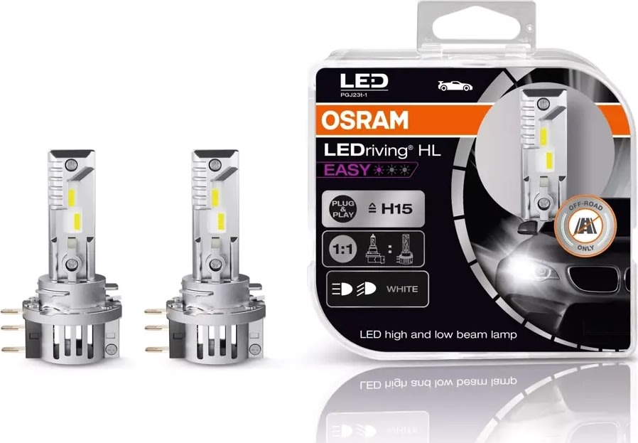 Osram LED för helljus och halvljus HL EASY H15