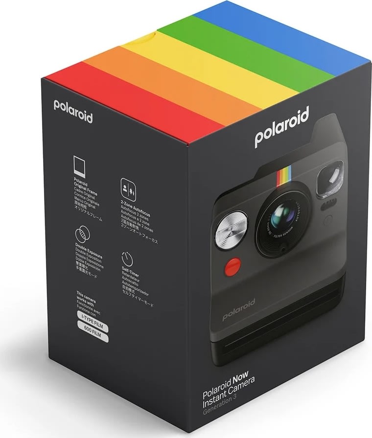Polaroidkamera Now Gen 3, svart