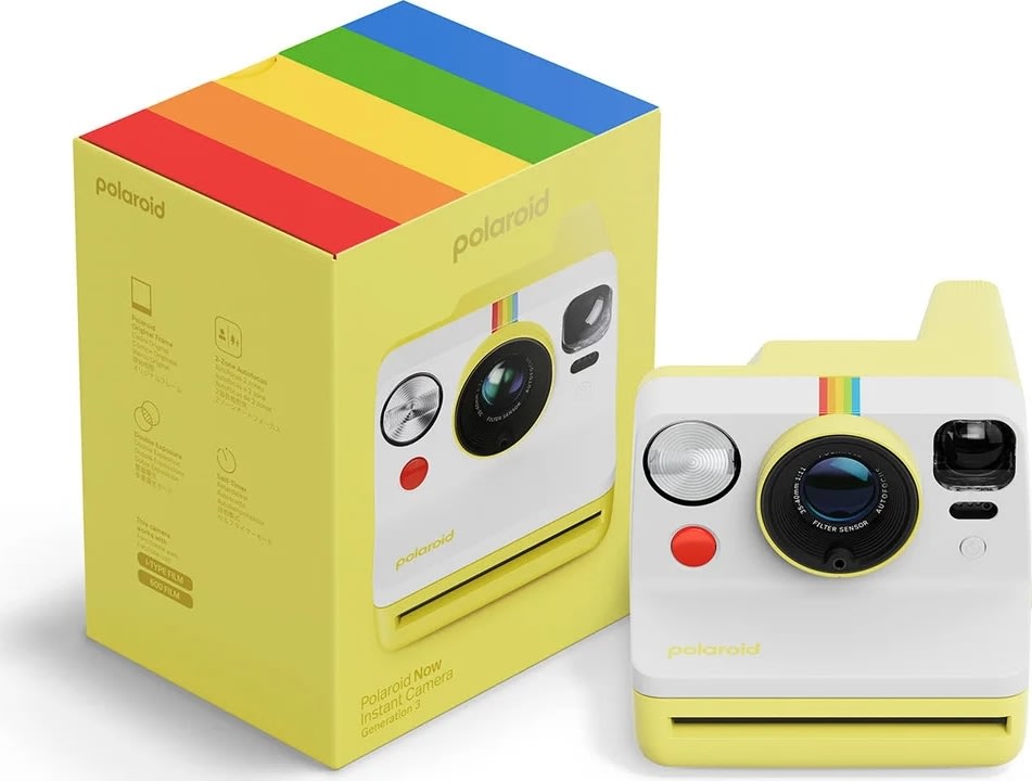 Polaroidkamera Now Gen 3, gul