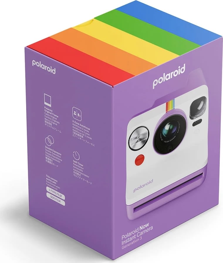 Polaroidkamera Now Gen 3, lila