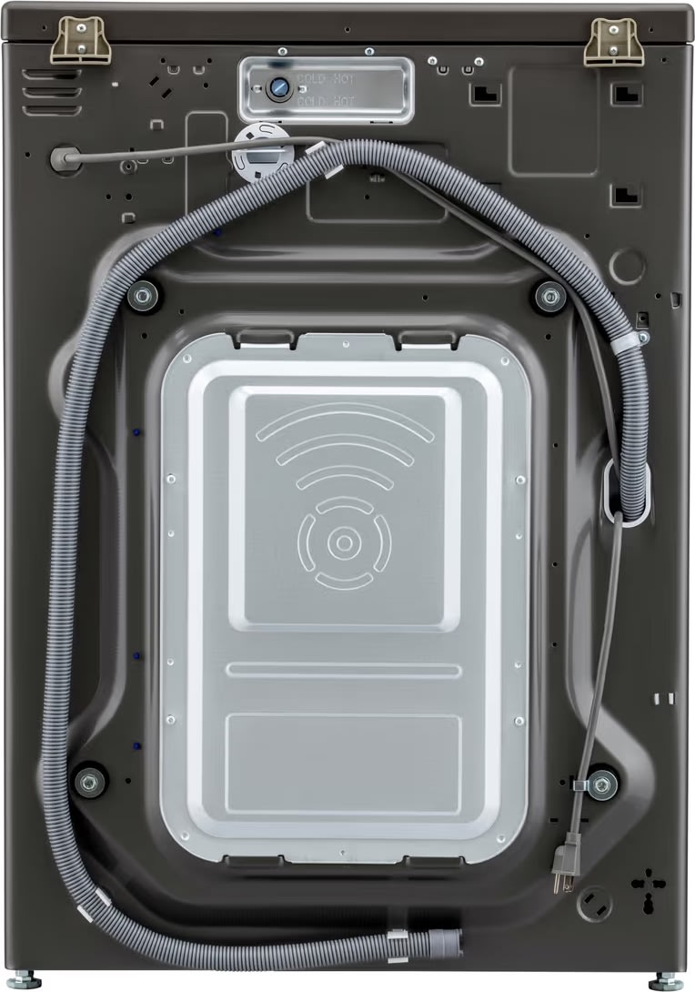LG tvättmaskin 20 KG, Turbo Wash, svart