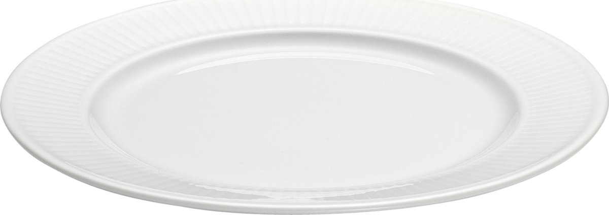 Pillivuyt Plissé-tallrik Ø 20 cm, vit