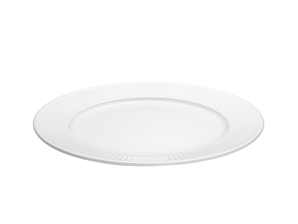 Pillivuyt Plissé-tallrik Ø 22 cm, vit