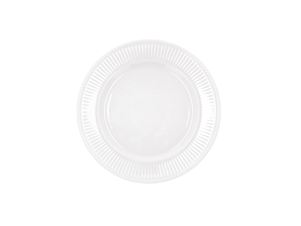 Pillivuyt Plissé-tallrik Ø 22 cm, vit