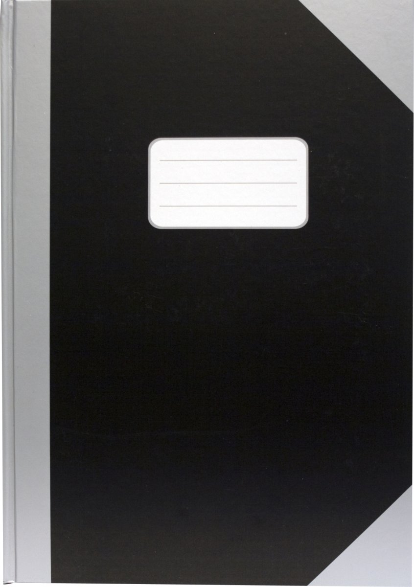 Office Kina Notes | A4 | Linjerat | Svart/Silver