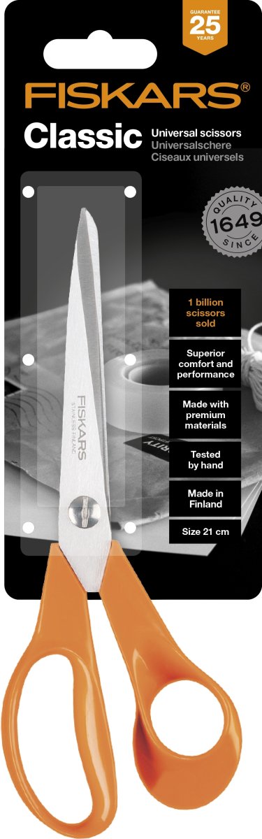 Fiskars Classic universalsax, 21 cm