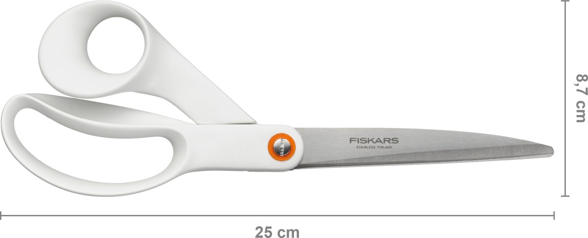 Fiskars Functional Form Universalsax, 24 cm, vit