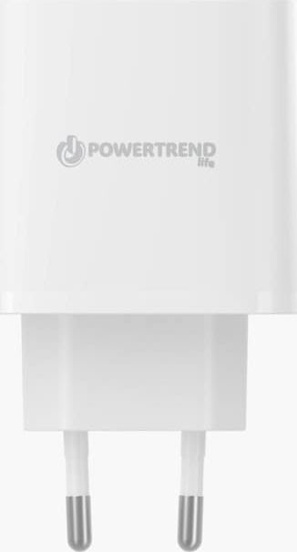 Powertrend 230V USB laddare 45W, vit