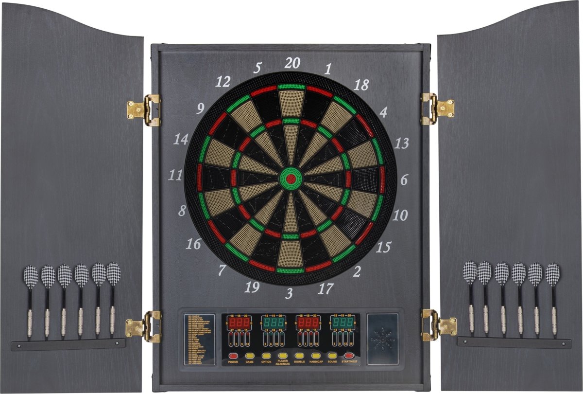 Stanlord Elektroniskt dartskåp inkl. 12 dartpilar